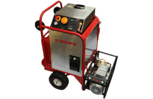 DOFF Steam Cleaner, A small red machine for Commercial Cleaning