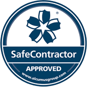 Safecontractor approved logo for Commercial Cleaning.
