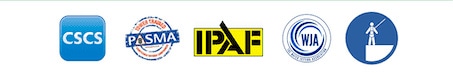 A group of different logos on a white background showcasing Commercial Cleaning services.