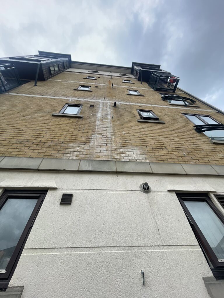 Limescale Stain on Brickwork