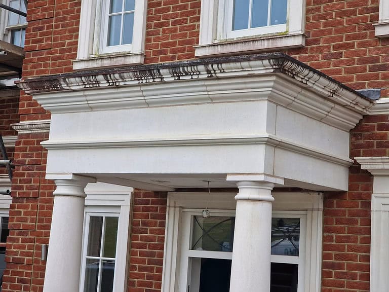 Stone Portico Black Stripe Mark removal