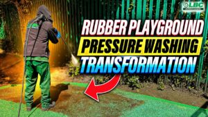 Children's Play Area Rubber Surface Cleaning,