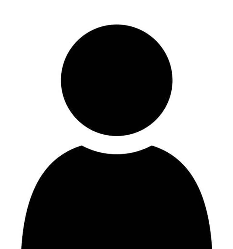 Silhouette of a person in black against a white background, much like the emblem for an LBC team member. The figure boasts a circular head and rounded shoulders, resembling a generic user or account icon.