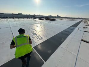 EPDM Rubber Roof Cleaning