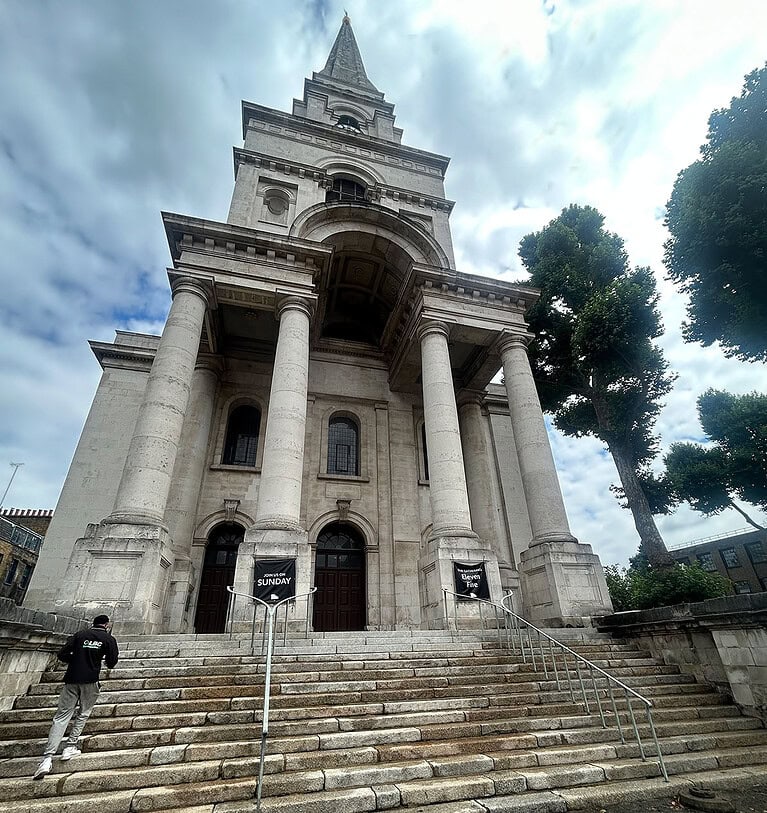 DOFF Steam Cleaning & Stone Cleaning at Christ Church Spitalfields, London