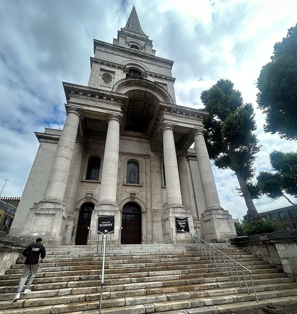 DOFF Steam Cleaning & Stone Cleaning at Christ Church Spitalfields, London