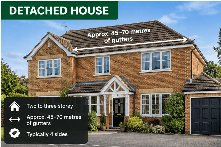 Detached house Gutter Cleaning companies